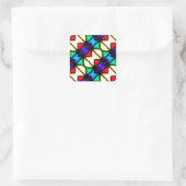 Liebe-Glows_ Quadratischer Aufkleber (Tasche)