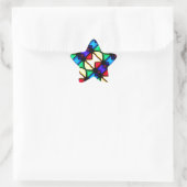 Liebe-Glows_ Stern-Aufkleber (Tasche)