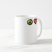 Liebe Glück Positive Zeichen Kaffeetasse (VorderseiteRechts)