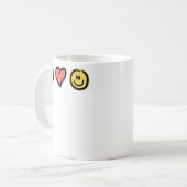Liebe Glück Positive Zeichen Kaffeetasse (Vorderseite Links)