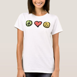 Liebe Glück Positive Zeichen T-Shirt