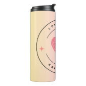 Liebe & Glück Wasserflasche Thermosbecher (Nach links gedreht)