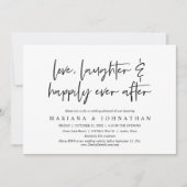 Liebe, glücklich immer nach der Probe Abendessen Einladung (Vorderseite)