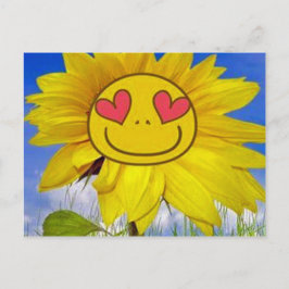Liebe, glücklich, sonnenblütig, farbenfroh, Blume, Postkarte