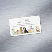 Liebe glückliche Haustierbetreuung, Erwachsenwerde Magnetische Visitenkarte (Beispiel)