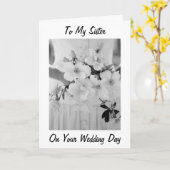 LIEBE GLÜCKLICHKEIT / TRÄUME KOMMEN WIRKLICH SCHWE KARTE (Gelbe Blume)