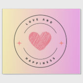 Liebe & Glücksgeschenke Geschenkpapier (Flach)