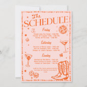 Liebe Glücksspiel Bachelorette Wochenende Einladung (Rückseite)