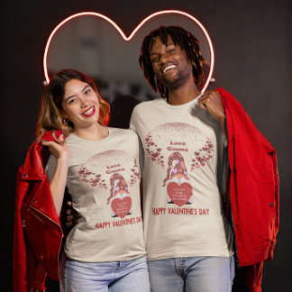 Liebe Gnome Happy Name Zitat Valentinstag Unisex T-Shirt