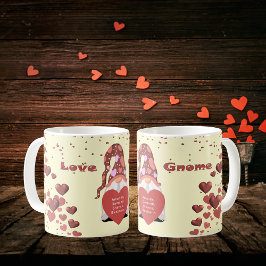 Liebe Gnome Happy Valentines Day Kaffeetasse