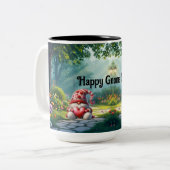 Liebe Gnome Keramik Zweifarbige Tasse (Vorderseite Links)