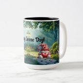 Liebe Gnome Keramik Zweifarbige Tasse (VorderseiteRechts)