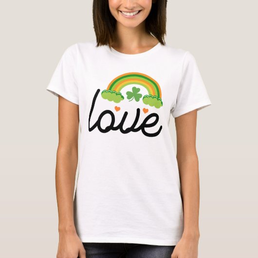 Liebe Gnome Patty's Day Shirt, St Patricks Day T-Shirt (Vorderseite)