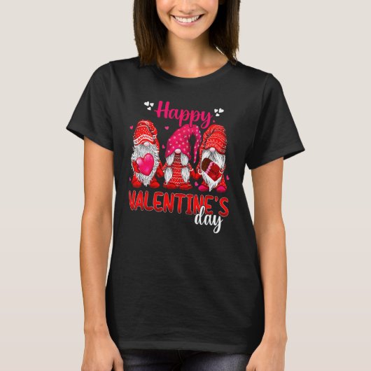 Liebe Gnome Squad Happy Valentine Gnome T-Shirt (Vorderseite)