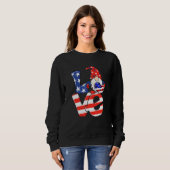 Liebe Gnome USA Flag 4. Juli 2009 Sweatshirt (Vorne ganz)