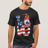 Liebe Gnome USA Flag 4. Juli T-Shirt (Vorderseite)