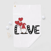 Liebe Gnome Valentinstag Golfhandtuch (Insitu)