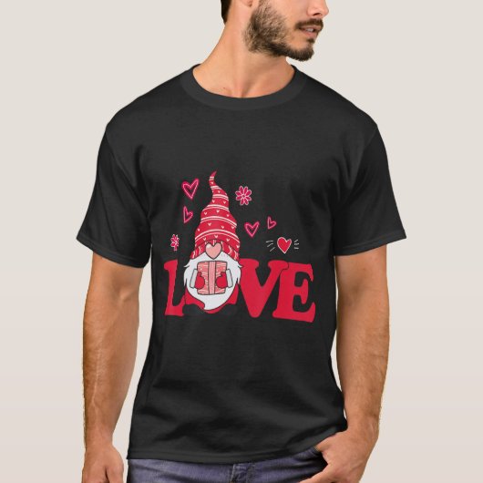 Liebe Gnome Valentinstag, Liebe Valentines Gnomes T-Shirt (Vorderseite)
