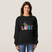 Liebe Gnomes Gefärbte Krawatte St Patricks Day Kle Sweatshirt (Vorne ganz)