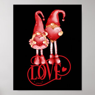LIEBE GNOMES - Geschenkidee für einen romantischen Poster
