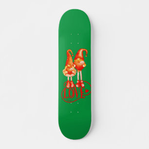 LIEBE GNOMES - Geschenkidee für einen romantischen Skateboard