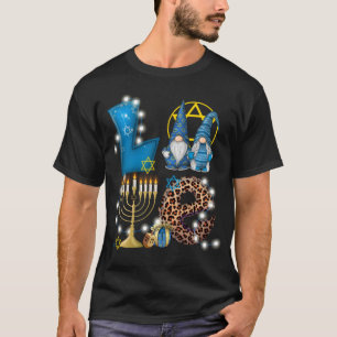 LIEBE Gnomes Hanukkah Dekorationen Chanukah T-Shirt