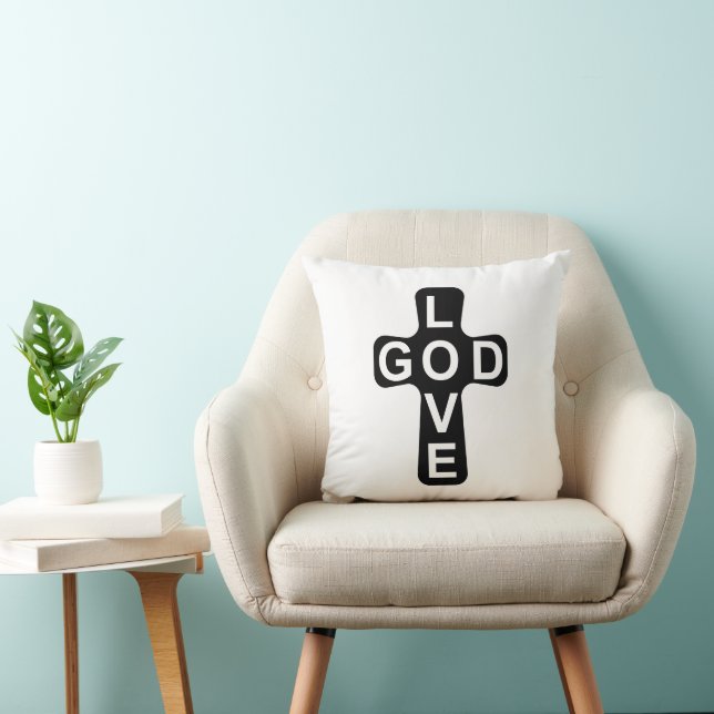 Liebe GOD 16x16 Kissen (Stuhl )