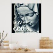 LIEBE GOD...32x32 POSTER (Küche)