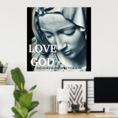 LIEBE GOD...32x32 POSTER (Heimbüro)