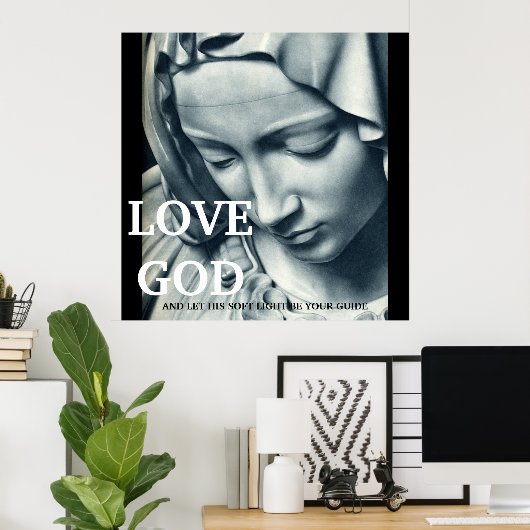 LIEBE GOD...32x32 POSTER (Heimbüro)