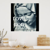 LIEBE GOD...32x32 POSTER (Küche)