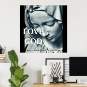LIEBE GOD...32x32 POSTER (Heimbüro)