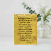 Liebe God KJV Bible Verses Postkarte (Stehend Vorderseite)