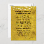 Liebe God KJV Bible Verses Postkarte (Vorne/Hinten)