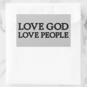 LIEBE GOD - LIEBE MENSCHEN - Christliche Aufkleber (Tasche)