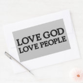 LIEBE GOD - LIEBE MENSCHEN - Christliche Aufkleber (Umschlag)