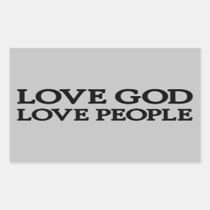 LIEBE GOD - LIEBE MENSCHEN - Christliche Aufkleber