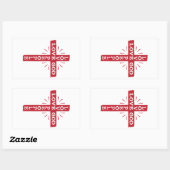 LIEBE GOD - LIEBE MENSCHEN - CHRISTLICHE Aufkleber (Blatt)