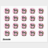 Liebe God Panda Lucky Charm Runder Aufkleber (Blatt)