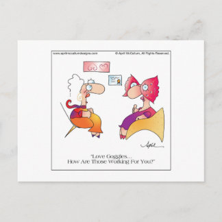LIEBE GOGGLES Postcard bis April McCallum Postkarte