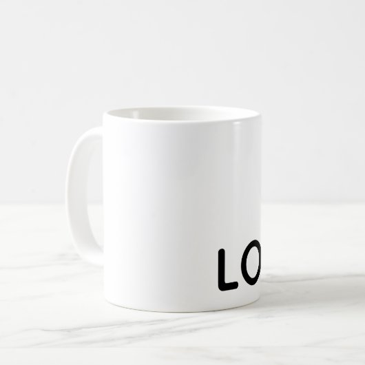 Liebe Gold Heart Kaffeetasse (Vorderseite Links)