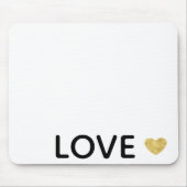 Liebe Gold Heart Mousepad (Vorne)