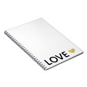 Liebe Gold Heart Notizblock (Rechte Seite)