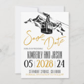 Liebe Gold Save The Date (Vorderseite)