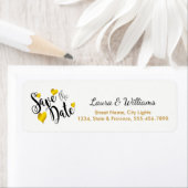 Liebe Gold Save the Date Herzform gebürstet (Insitu)