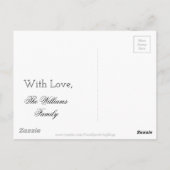 Liebe Gold Text Word Elegante Goldene Dekoration Postkarte (Rückseite)