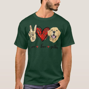 Liebe Golden Dog Lover Golden Retriever Vater T-Shirt