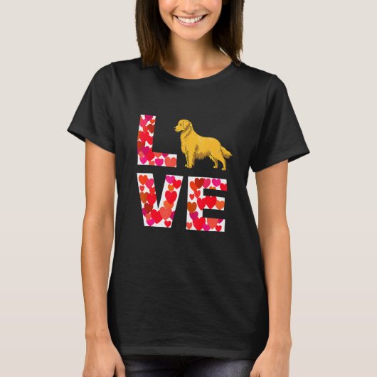 Liebe Golden Retriever Dog für Master und Femal T-Shirt (Vorderseite)