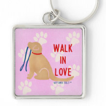 Liebe Golden Retriever Dog Pink Magnet