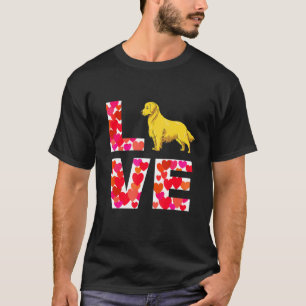 Liebe Golden Retriever Hund Design T-Shirt